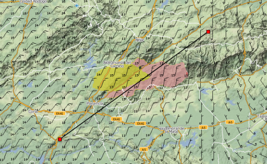 wind at top of lift and X section