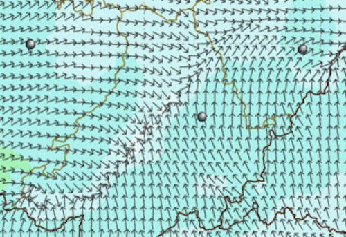 surface winds 5pm