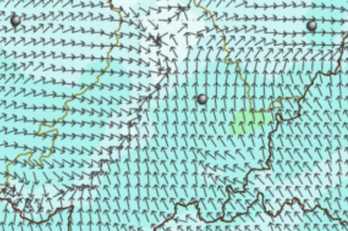 surface winds 2pm