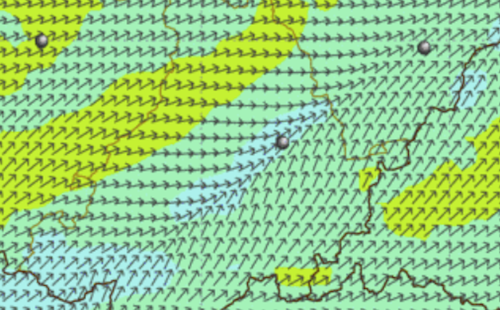 5pm surface winds